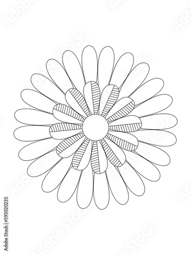 Flower mandala illustration. Oriental pattern  vintage decorative elements. Mandala Coloring Pages. Mandala Coloring Book. Seamless vector