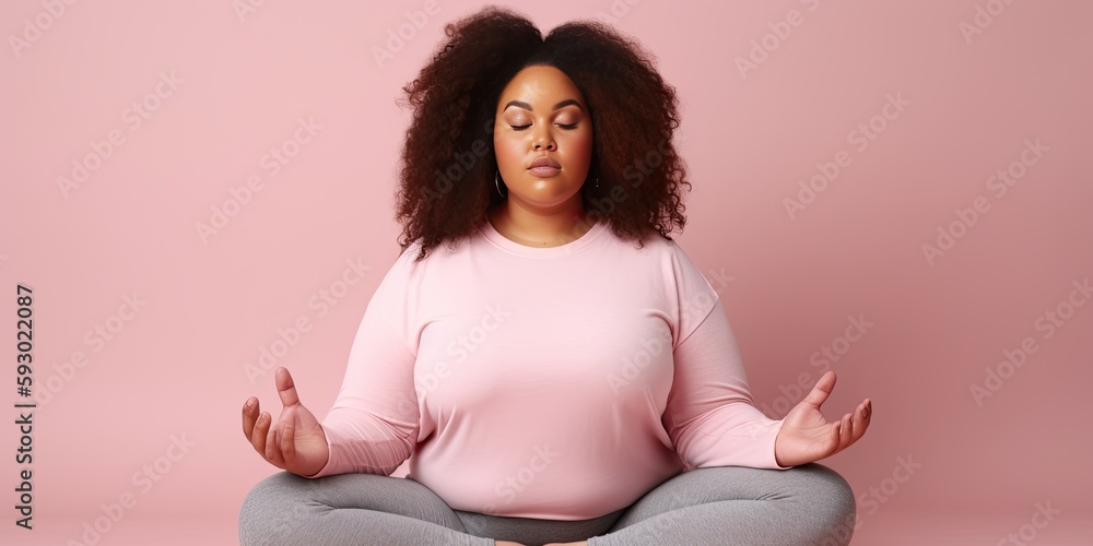 close up of a woman in a meditative pose with eyes closed close up of a woman in a meditative pose with eyes closed