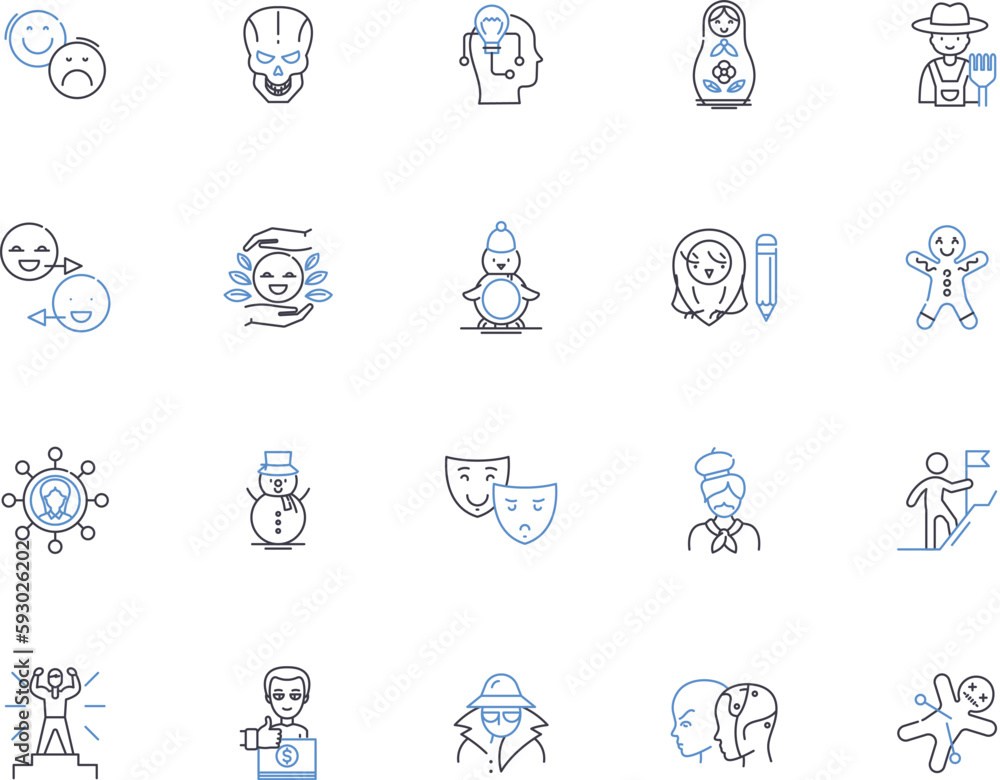 People management outline icons collection. People, Management, Strategy, Engagement, Performance, Mentoring, Recruitment vector and illustration concept set. Negotiation, Training, Retention linear People management outline icons collection. People, Management, Strategy, Engagement, Performance, Mentoring, Recruitment vector and illustration concept set. Negotiation, Training, Retention linear