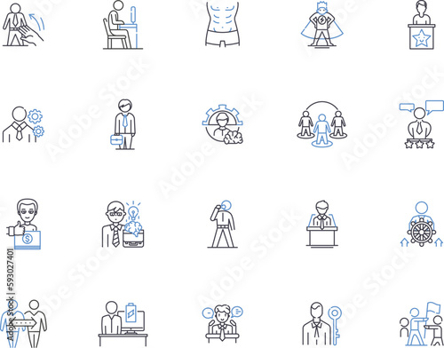 Men culture outline icons collection. Masculinity, Tradition, Identity, Values, Rites, Practices, Habits vector and illustration concept set. Beliefs, Family, Customs linear signs