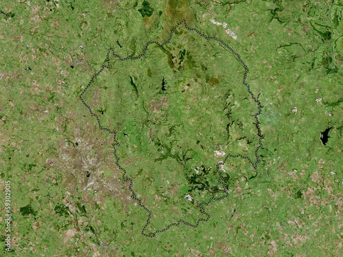 Staffordshire Moorlands, England - Great Britain. High-res satellite. No legend