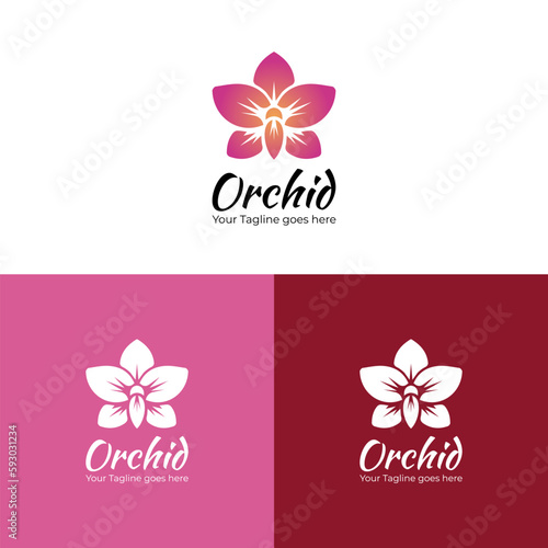 
Beautiful Orchid logo for your business