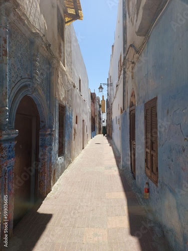 Narrow road in the old city