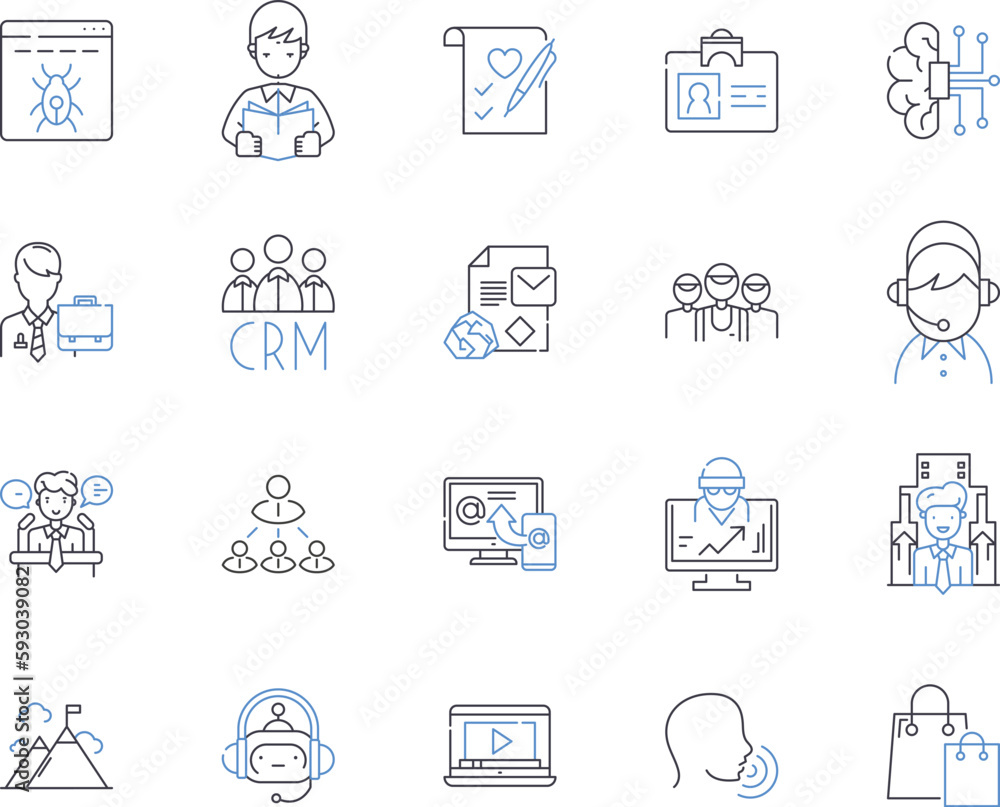 Office career outline icons collection. Office, Career, Administrative, Professional, Manager, Clerk, Executive vector and illustration concept set. Secretary, Accounting, Records linear signs Office career outline icons collection. Office, Career, Administrative, Professional, Manager, Clerk, Executive vector and illustration concept set. Secretary, Accounting, Records linear signs