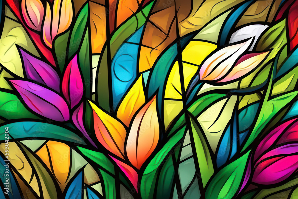 abstract features depicting flowers. Neural network AI generated abstract features depicting flowers. Neural network AI generated