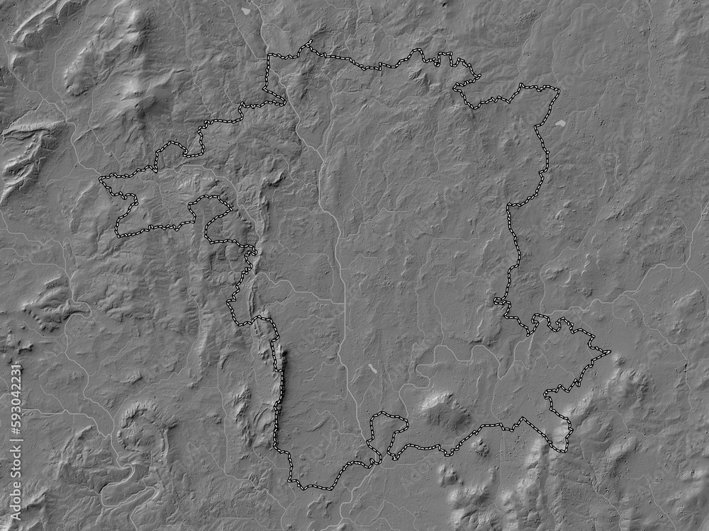 Worcestershire, England - Great Britain. Bilevel. No legend Worcestershire, England - Great Britain. Bilevel. No legend