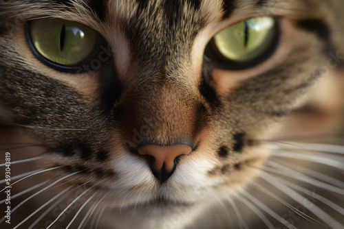 Close-up shot of a cat's face