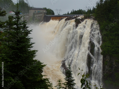 Sept chutes hydroelectic dam in Quebec photo