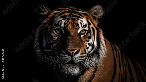 portrait of a tiger © Pixel Pilot