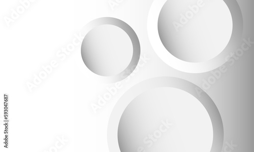 Abstract Vector Background Grayscale White Circles