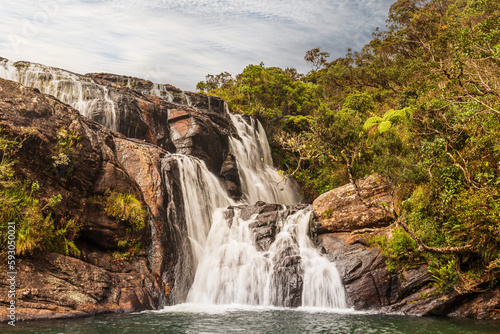 Bakers Falls In Horton Plains, Sri Lanka