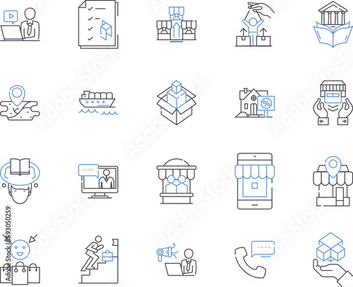 Public transportation outline icons collection. Bus, Train, Metro, Subway, Tram, Ferry, Monorail vector and illustration concept set. Cablecar, Taxi, Ride-share linear signs