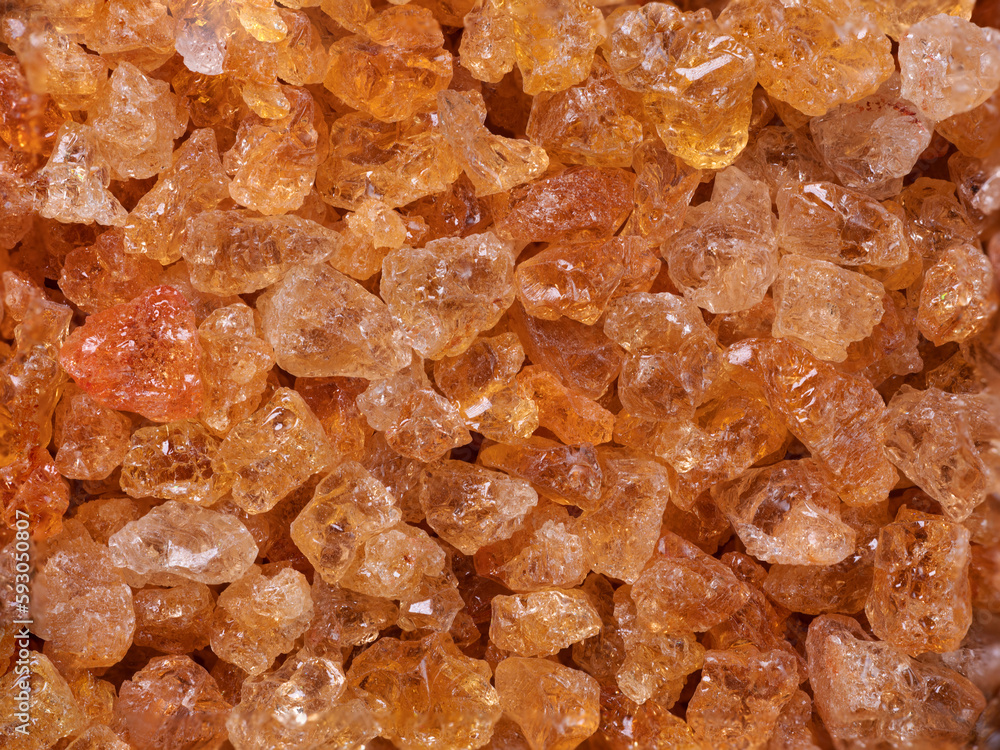 indian Gum arabic on white background.Selective focus indian Gum arabic on white background.Selective focus