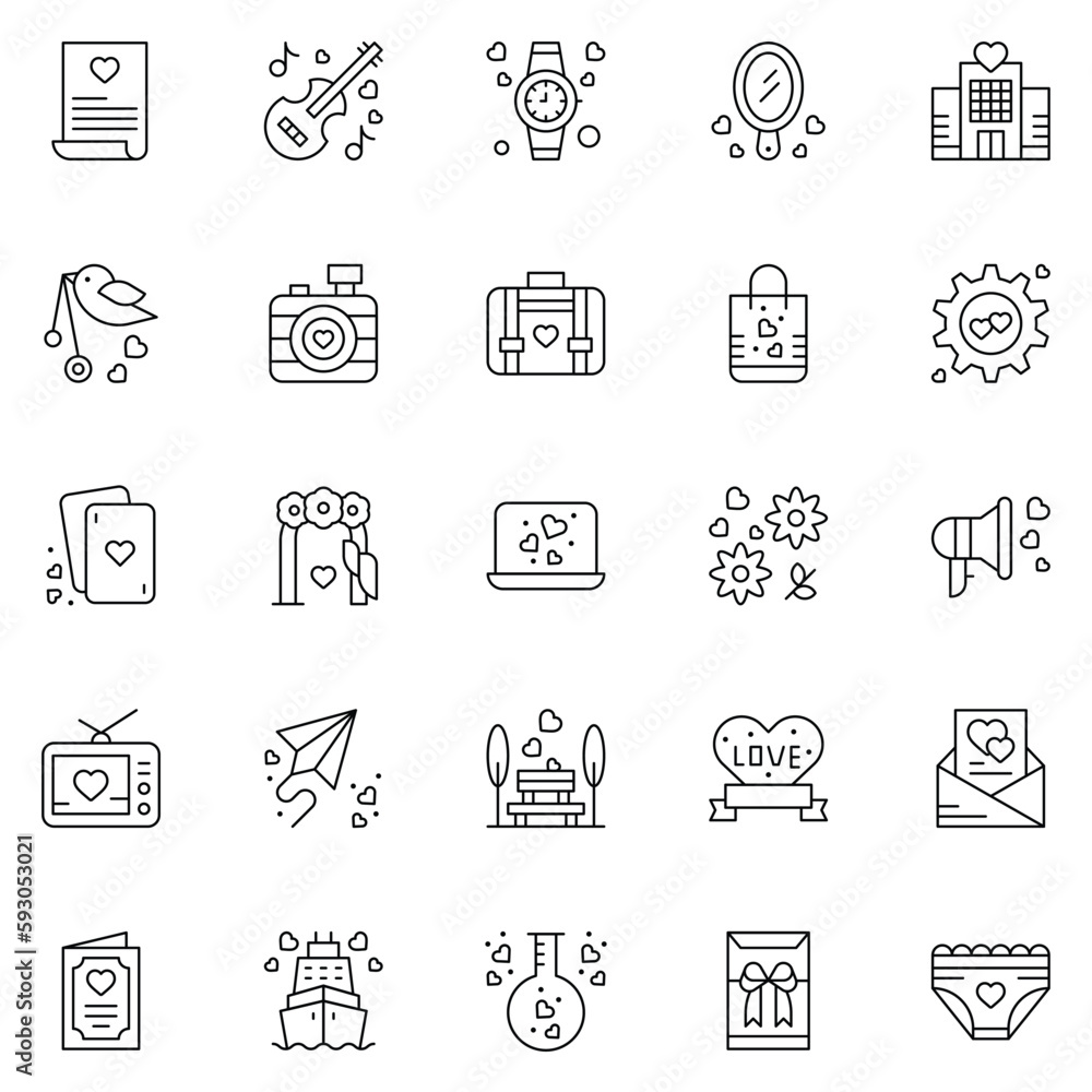 Set of wedding icons. web icons bundle. vector illustration. Set of wedding icons. web icons bundle. vector illustration.