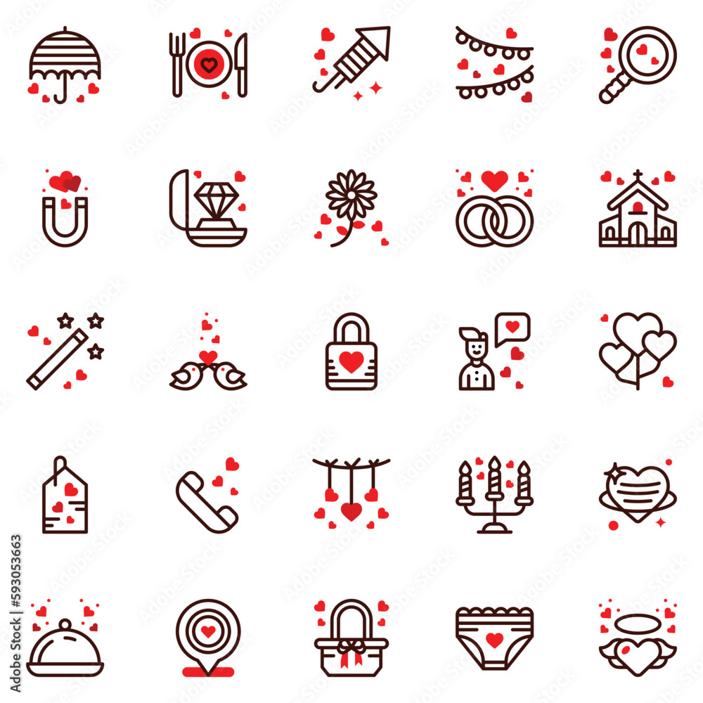 friendship Icons bundle. Vector illustration friendship Icons bundle. Vector illustration