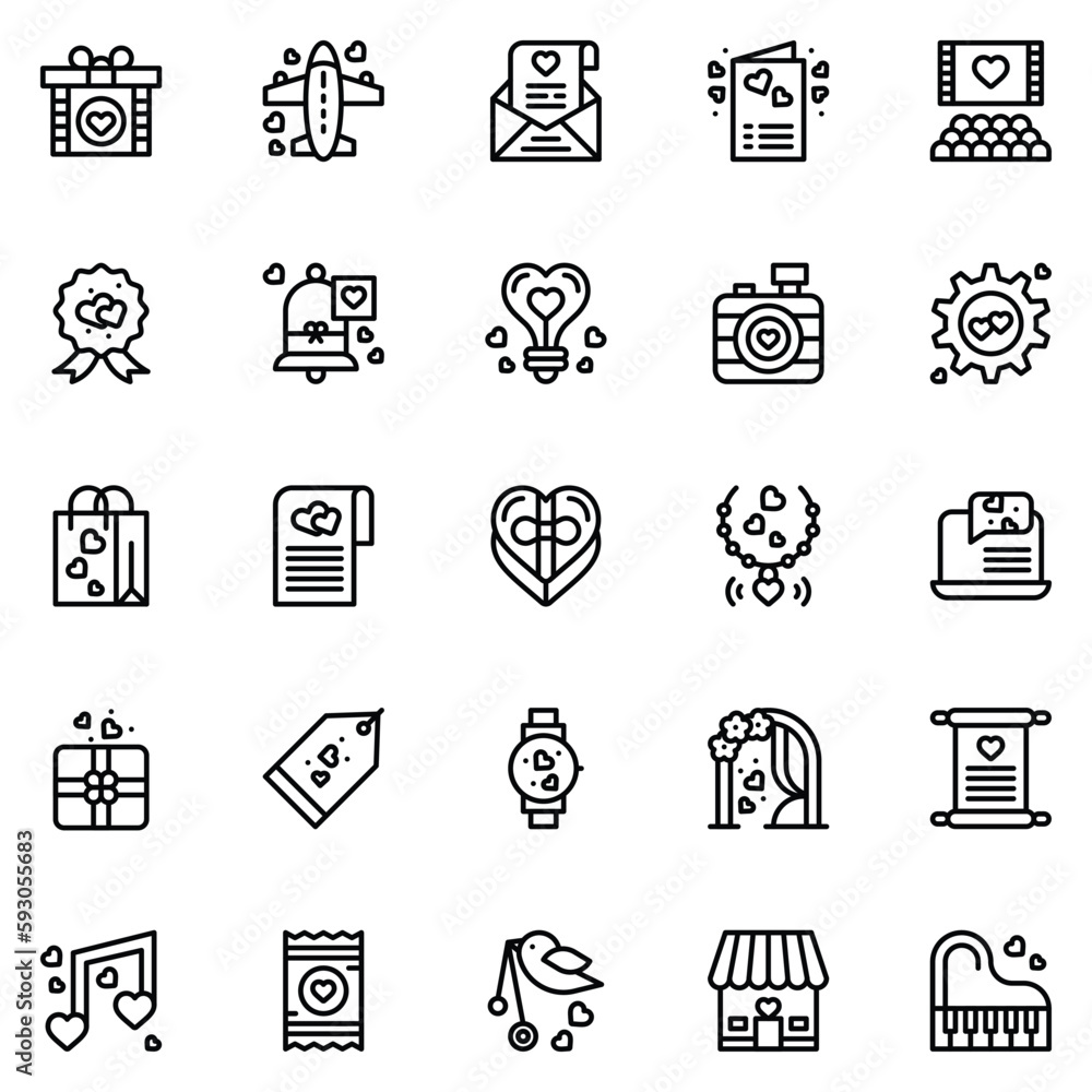 Valentine's Day Icons: teddy bear. letter. ring with a diamond. heart. rose. cupcake. strawberry in chocolate and gift. Vector illustration. Valentine's Day Icons: teddy bear. letter. ring with a diamond. heart. rose. cupcake. strawberry in chocolate and gift. Vector illustration.