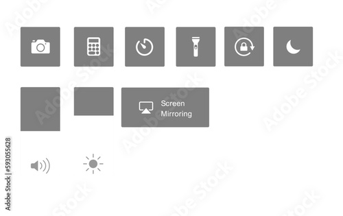 vector cell phone connection icons battery , signal, volume
