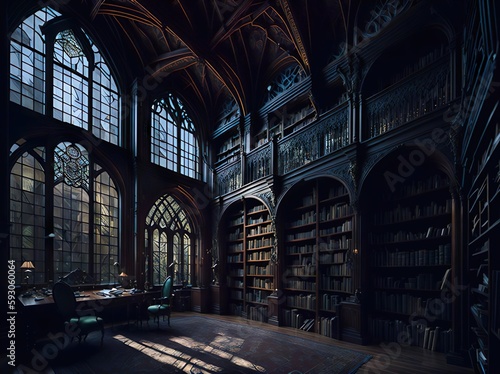 interior of a library © Bendix