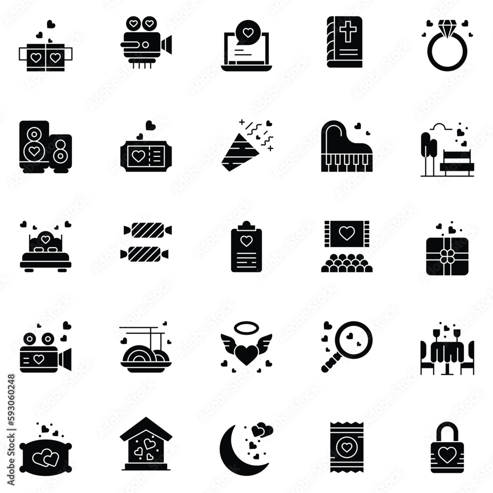 A set pack of Love icons set. The collection includes for mobile app. web design. in a moment of celebration. Valentine's Day. A set pack of Love icons set. The collection includes for mobile app. web design. in a moment of celebration. Valentine's Day.