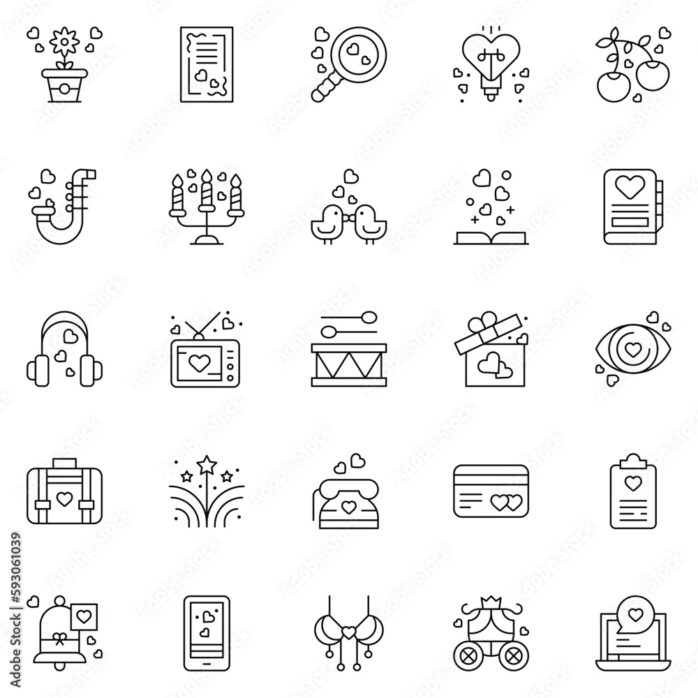 Set of friendship icons. Vector Illustration Set of friendship icons. Vector Illustration