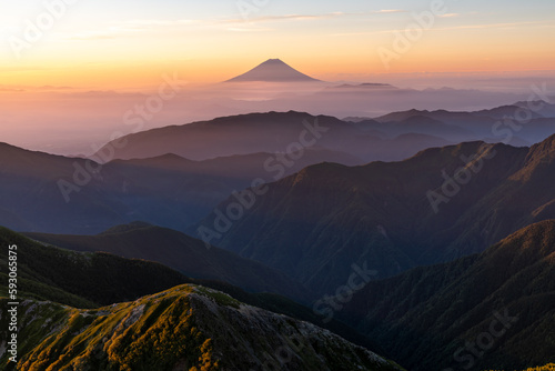                      Mt.Fuji at dawn