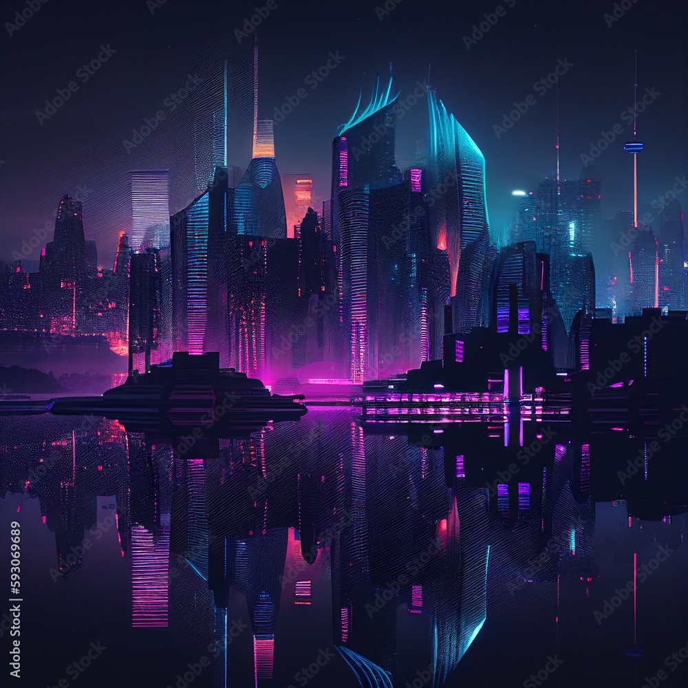 future city skyline