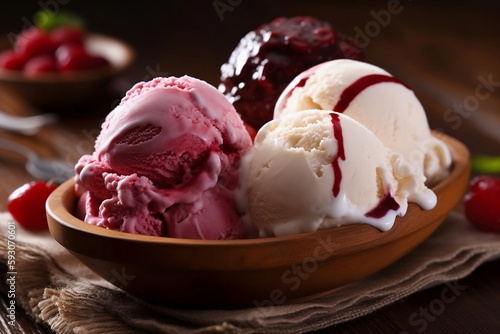 sweet, creamy ice cream mixture