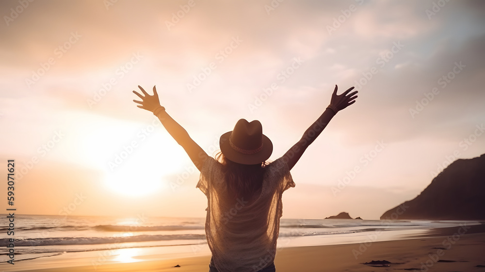 Fototapeta premium Embracing Success: A Vibrant Journey Through Business, Nature, and Personal Growth
