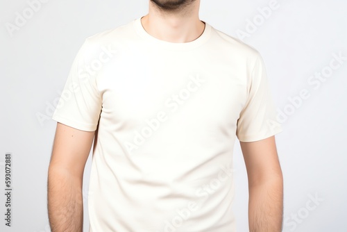 cream t-shirt mockup