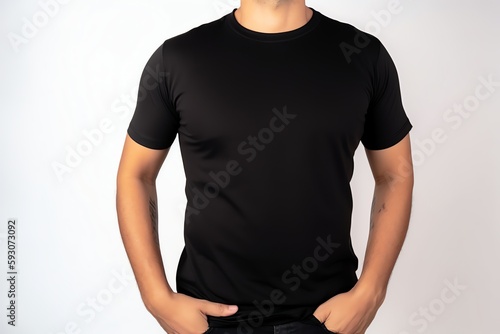 black t shirt mockup