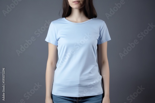 soft blue women t shirt
