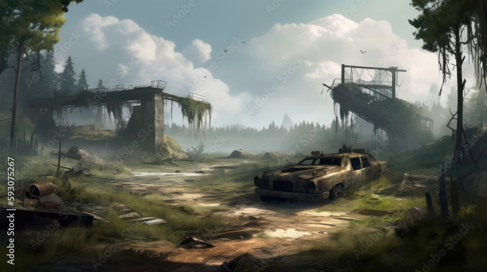 Military Game Art  Environments Background