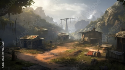 Military Game Art Environments Background