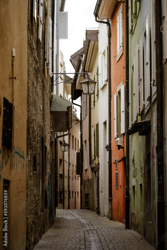 Fototapeta premium View from the city Morges, Switzerland
