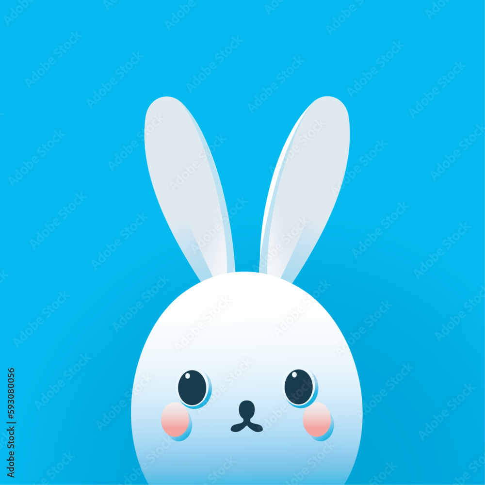 Fototapeta premium Download rabbit vector cartoon set icon. Vector illustration rabbit. Cartoon set icon animal