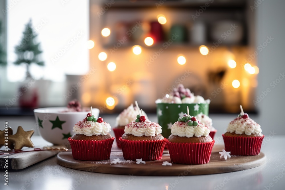 christmas cake . Generative AI christmas cake . Generative AI