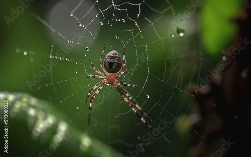 spider on web. Generative AI