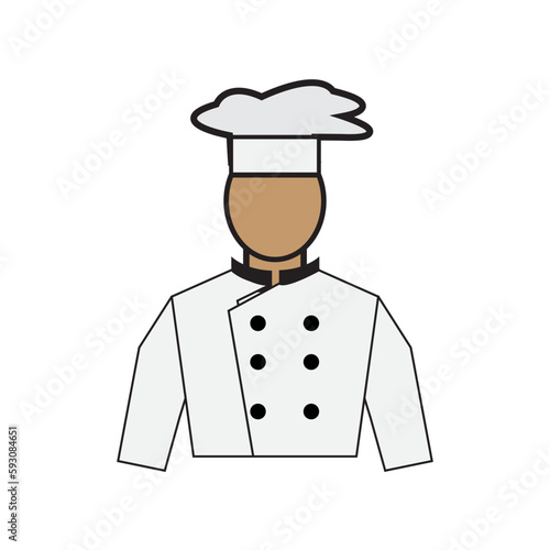 CHEF CLOTHES icon design template vector