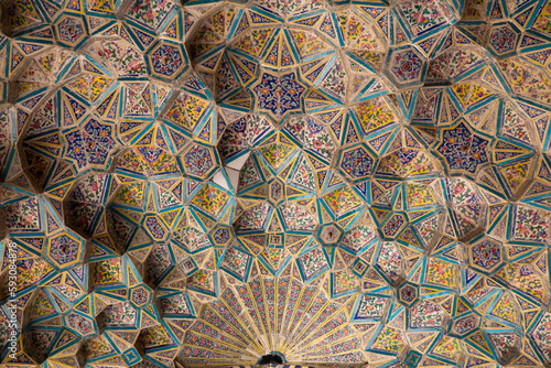 Canvastavla Ceiling of Moshir Mosque, Shiraz, Fars, Iran