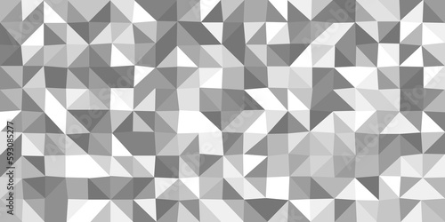 Fototapeta Naklejka Na Ścianę i Meble -  Abstract mosaic abstract background paper. Light gray triangular low poly style pattern. crumpled paper
