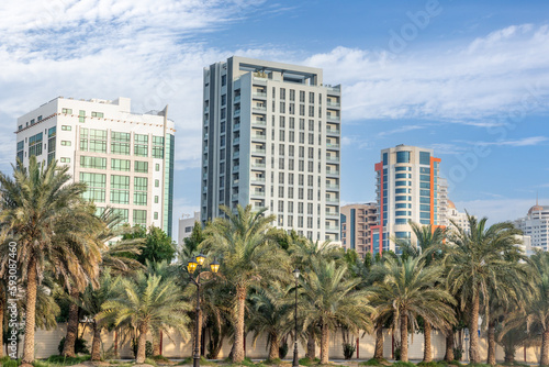 Modern buildings in Juffair district, Manama, Bahrain © vadim.nefedov