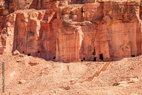 Ancient tombs of Dadan the capital of Lihyan kingdom, Al Ula, Saudi Arabia photo