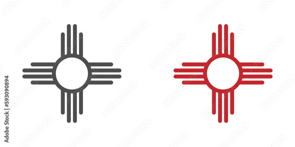 Zia symbols vector icons set Stock Vector Adobe Stock