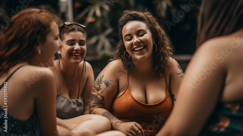 Women in the pool © Steff
