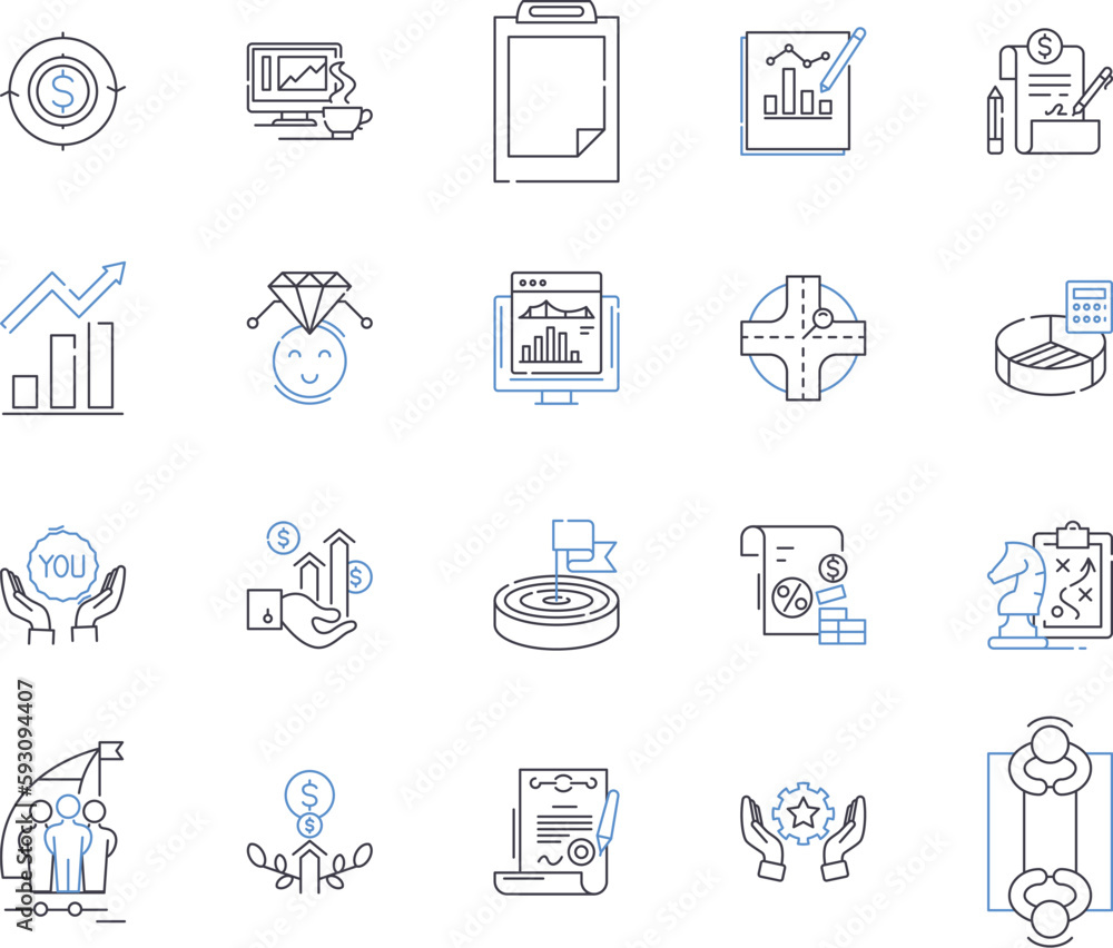Strategy and concept outline icons collection. Strategy, Concept, Planning, Design, Tactics, Blueprint, Plan vector and illustration concept set. Formula, Structure, Approach linear signs Strategy and concept outline icons collection. Strategy, Concept, Planning, Design, Tactics, Blueprint, Plan vector and illustration concept set. Formula, Structure, Approach linear signs