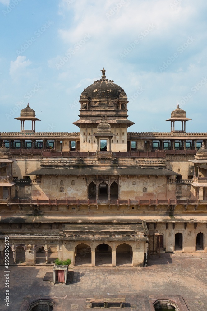 Citadel of Jahangir. Orchha, Madhya Pradesh, India.