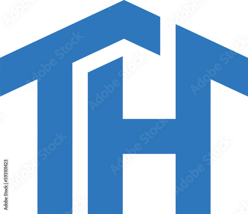 th real estate logo design