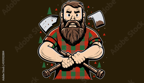 The Ultimate Lumberjack: Strong, Capable, and Bearded