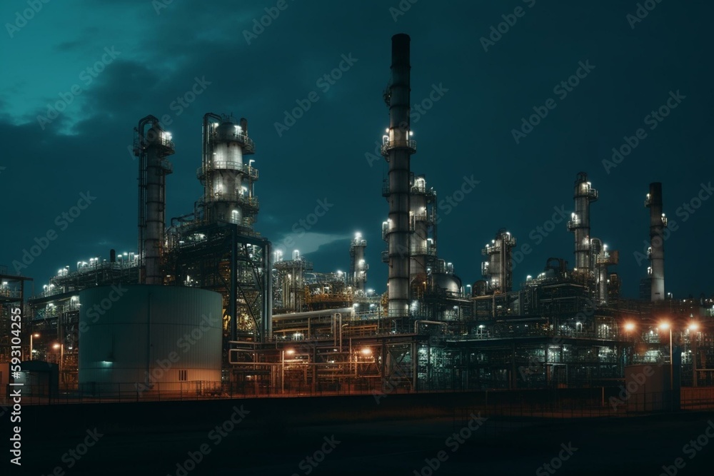 chemical plant in the factory. Generate AI. Generative AI chemical plant in the factory. Generate AI. Generative AI