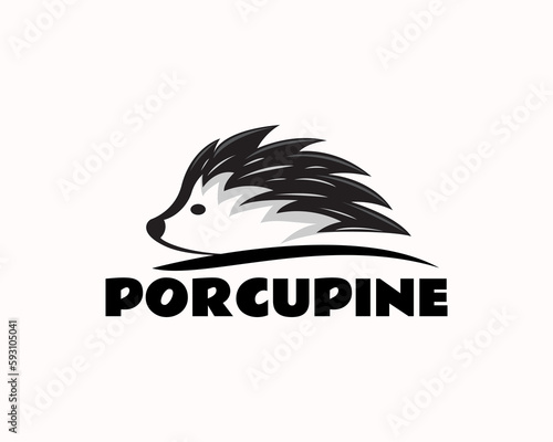 head mascot hedgehog porcupine art logo icon symbol design template illustration inspiration